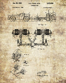 Aircraft Tug Patent Print Ground Crew Flying Poster