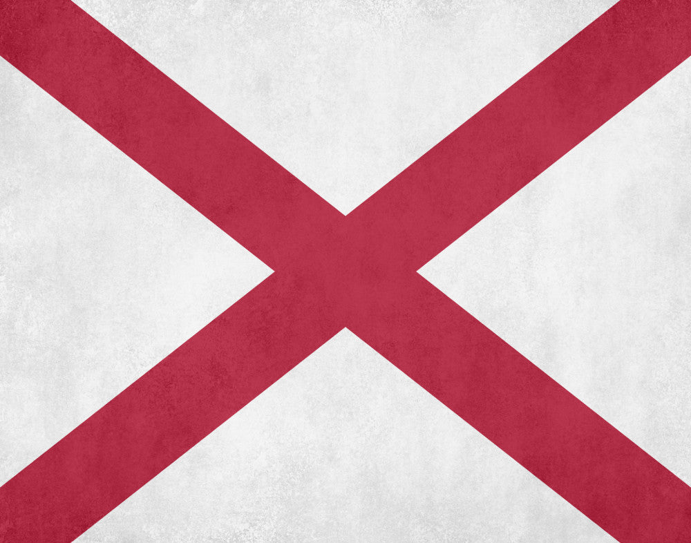 Alabama State Flag Print