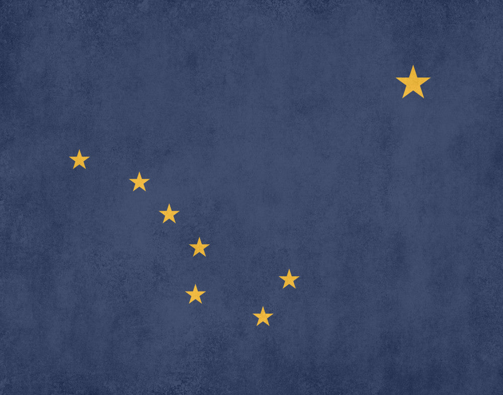 Alaska State Flag Print