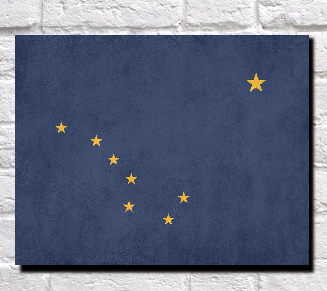 Alaska State Flag Print