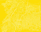 Albuquerque City Street Map Print Feature Wall Art Poster