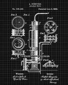 Alcohol Still Blueprint Moonshine Print Wall Art Poster - OnTrendAndFab