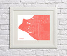 Anchorage City Street Map Print Custom Wall Map - OnTrendAndFab