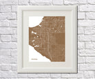 Anchorage City Street Map Print Custom Wall Map - OnTrendAndFab