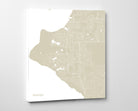 Anchorage, Alaska City Street Map Print Custom Wall Map