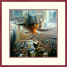 Apartment City Ruins, Framed Abstract Fine Art Print
