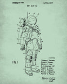 Apollo Space Suit Patent Astronaut Blueprint Poster - OnTrendAndFab