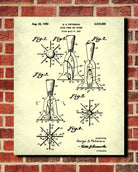 Apple Corer Blueprint Poster Kitchen Wall Art - OnTrendAndFab