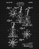 Apple Corer Blueprint Poster Kitchen Wall Art - OnTrendAndFab