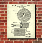 Archery Poster Archer Patent Print Target Blueprint