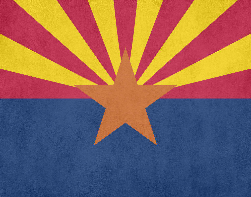 Arizona State Flag Print