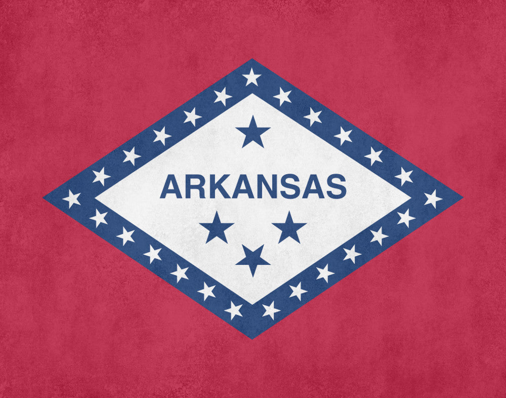 Arkansas State Flag Print