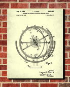 Astronomical Globe Blueprint Science Patent Print - OnTrendAndFab
