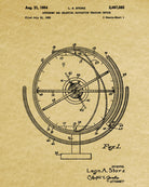Astronomical Globe Blueprint Science Patent Print - OnTrendAndFab