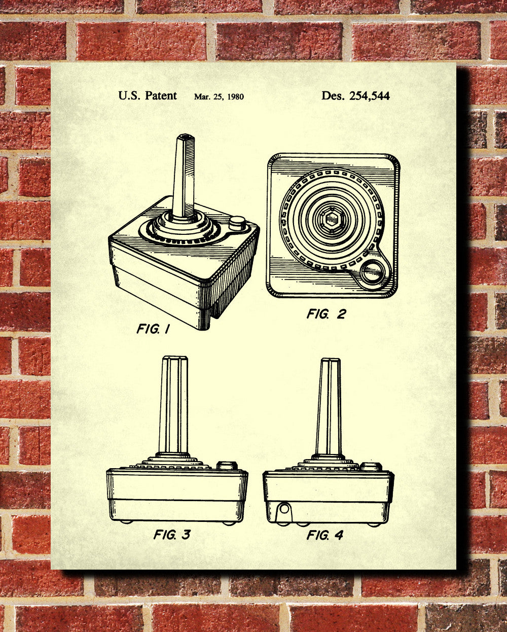 Atari Controller Blueprint Gaming Patent Print - OnTrendAndFab