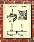 Atari Controller Blueprint Gaming Patent Print - OnTrendAndFab