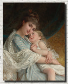 Émile Munier Fine Art Print, A Tender Embrace