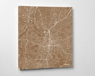 Atlanta, Georgia City Street Map Print Custom Wall Map