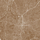 Atlanta, Georgia City Street Map Print Custom Wall Map
