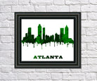 Atlanta Print City Skyline Wall Art Poster Georgia USA - OnTrendAndFab