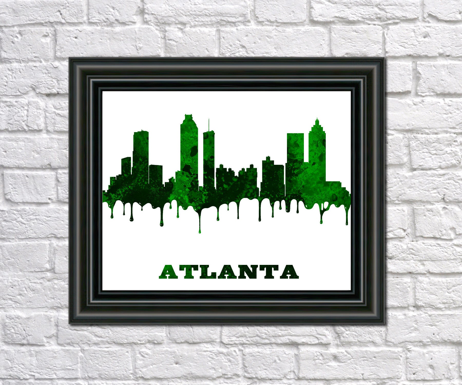 Atlanta Print City Skyline Wall Art Poster Georgia USA - OnTrendAndFab