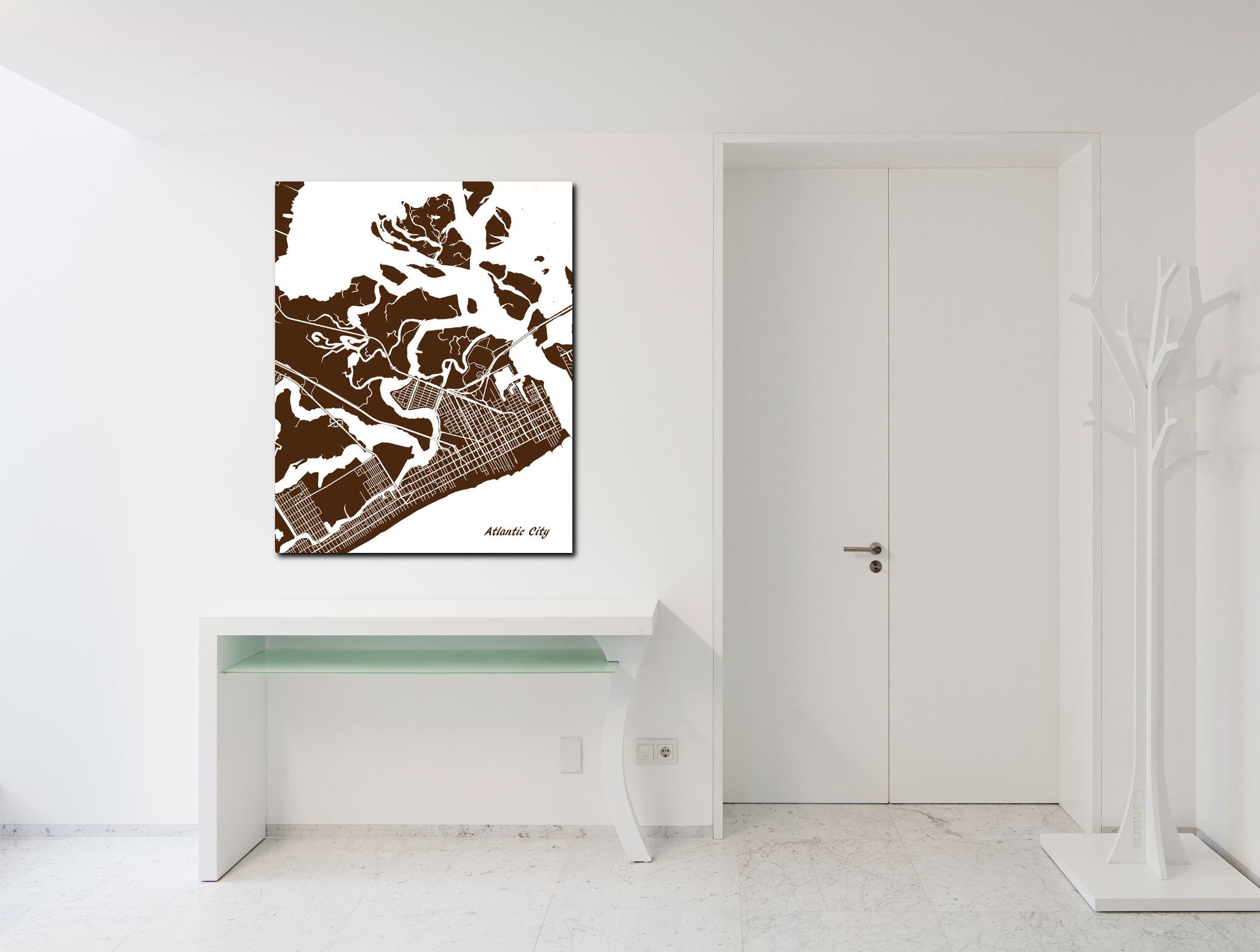 Atlantic City City Street Map Print Custom Wall Map - OnTrendAndFab