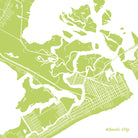 Atlantic City, New Jersey City Street Map Print Custom Wall Map