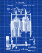 Atmospheric Engine Blueprint Vintage Engineering Patent - OnTrendAndFab