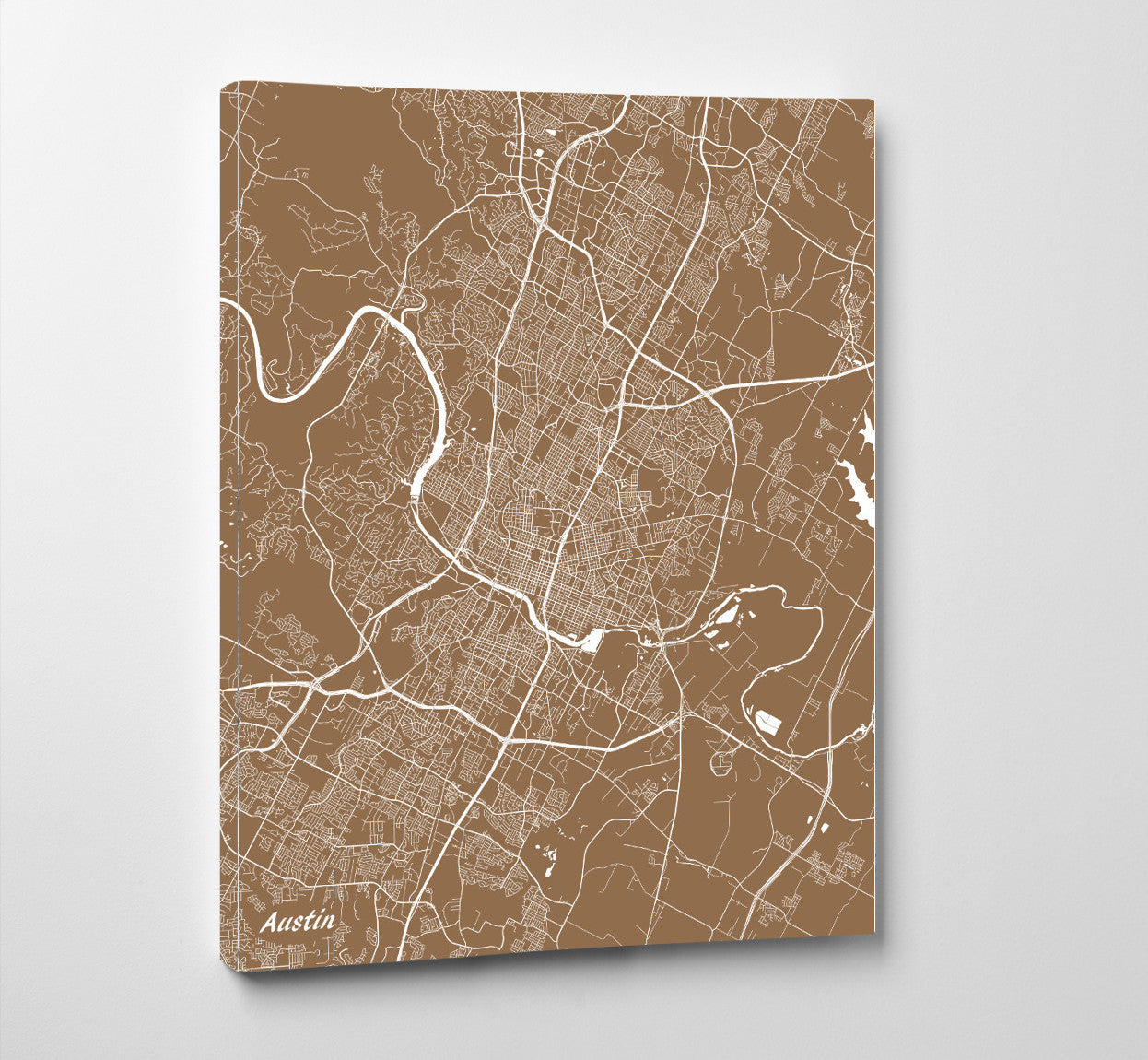 Austin City Street Map Print Custom Map Austin Texas - OnTrendAndFab