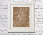 Austin City Street Map Print Custom Map Austin Texas - OnTrendAndFab