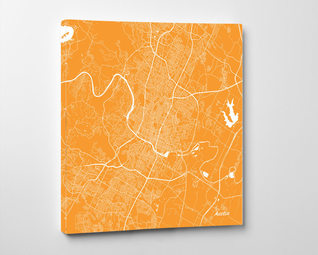 Austin City Street Map Print Custom Map Poster Austin Texas - OnTrendAndFab