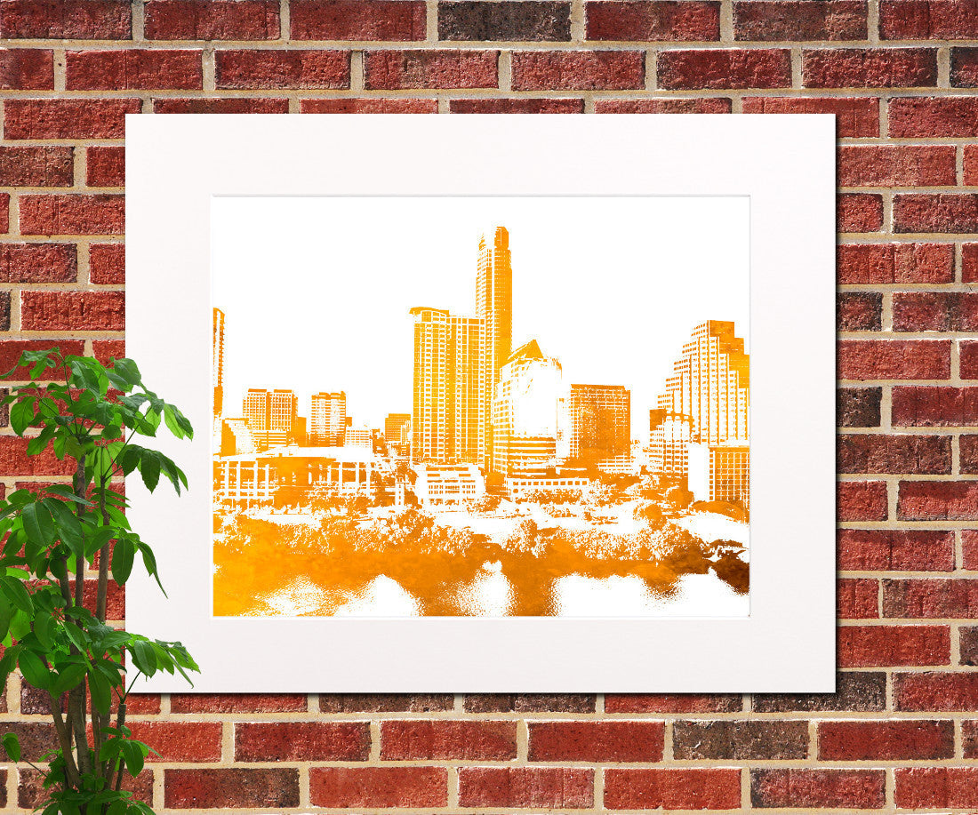 Austin Skyline Poster City Landscape Art Print Texas Home Decor - OnTrendAndFab