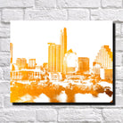 Austin Skyline Poster City Landscape Art Print Texas Home Decor