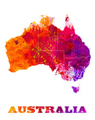 Australia Map Print Outline Wall Map of Australia