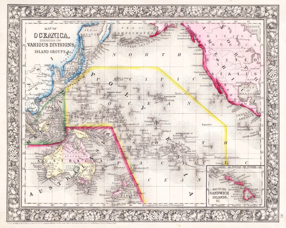 Australia Map Print Vintage Poster Old Map as Art - OnTrendAndFab