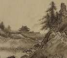 Sesshū Tōyō Fine Art Print, Japanese Autumn Landscape
