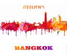 Bangkok Print City Skyline Wall Art Poster Thailand - OnTrendAndFab