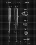 Baseball Bat Patent Print Sports Blueprint Poster - OnTrendAndFab