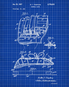 Baseball Glove Patent Print Sports Blueprint Poster - OnTrendAndFab