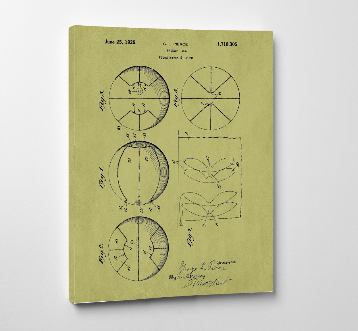 Basketball Patent Print Sports Blueprint Poster - OnTrendAndFab