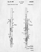 Bassoon Patent Print Orchestra Musical Instrument Wall Art Poster