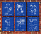 Bathroom Patent Prints Set 6 Salon Art Posters