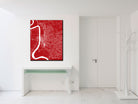 Baton Rouge, Louisiana Street Map Print Feature Wall Art Poster