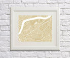 Battersea London Street Map Print Feature Wall Art Poster