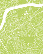 Battersea London Street Map Print Feature Wall Art Poster