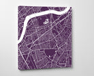 Battersea, England Street Map Print Custom Wall Map