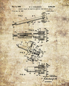 Axle Bearing Puller Patent Print Garage Blueprint Workshop Poster