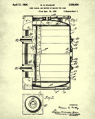 Beer Patent Print Cafe Poster Bar Art Pub Wall Poster - OnTrendAndFab