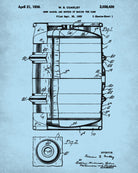 Beer Patent Print Cafe Poster Bar Art Pub Wall Poster - OnTrendAndFab