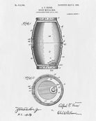 Beer Keg Blueprint Barrel Bar Poster Cafe Art - OnTrendAndFab